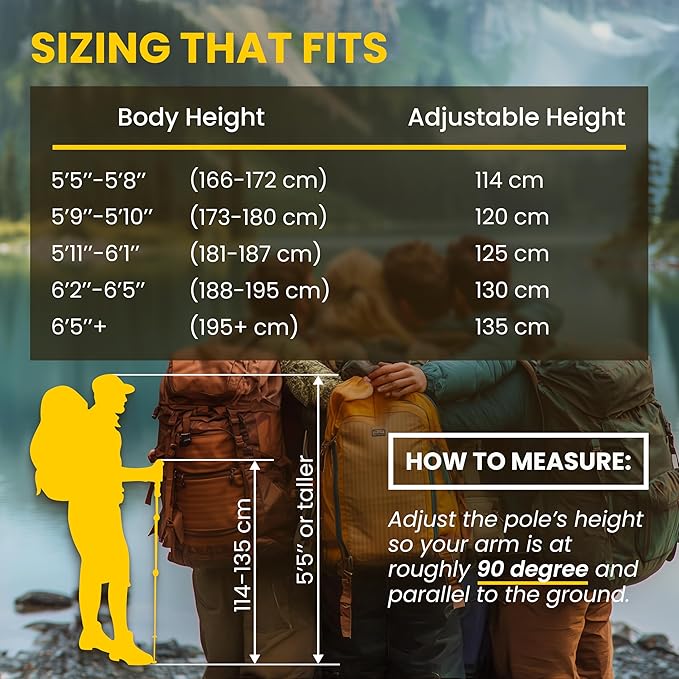 TREDO Premium Collapsible Trekking Poles - Ultralight Aluminum & Carbon Fiber - Adjustable Folding Hiking Poles - Lightweight for Men & Women - Comfortable Cork/EVA Grips - 2pc Set-StrideForce Fitness