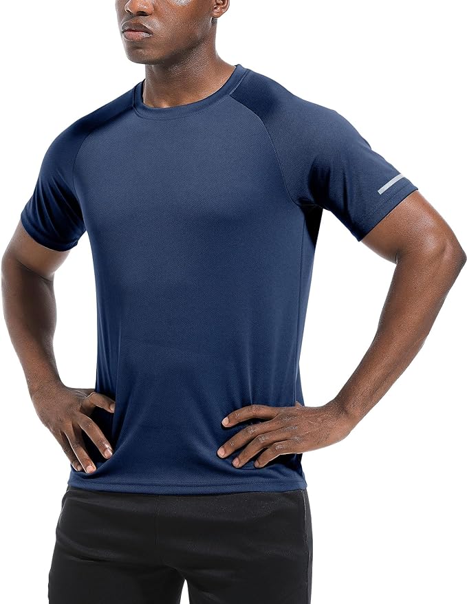 Boyzn 1, 3, 5 or 7 Pack Men's Workout Running Shirts, Dry Fit Moisture Wicking T-Shirt, Gym Athletic Short Sleeve Tee Shirts-StrideForce Fitness