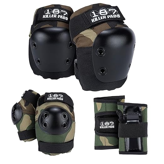 187 Killer Pads Six Pack Pad Set, Elbow Pads, Knee Pads, and Wrist Guards - Ideal for Skateboarding, Roller Skating, and Inline Skating-StrideForce Fitness