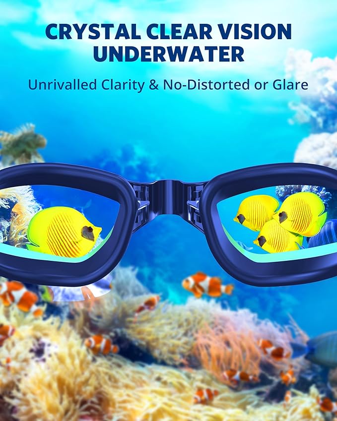 Aegend Swim Goggles, Swimming Goggles No Leaking Full Protection Adult Men Women Youth-StrideForce Fitness
