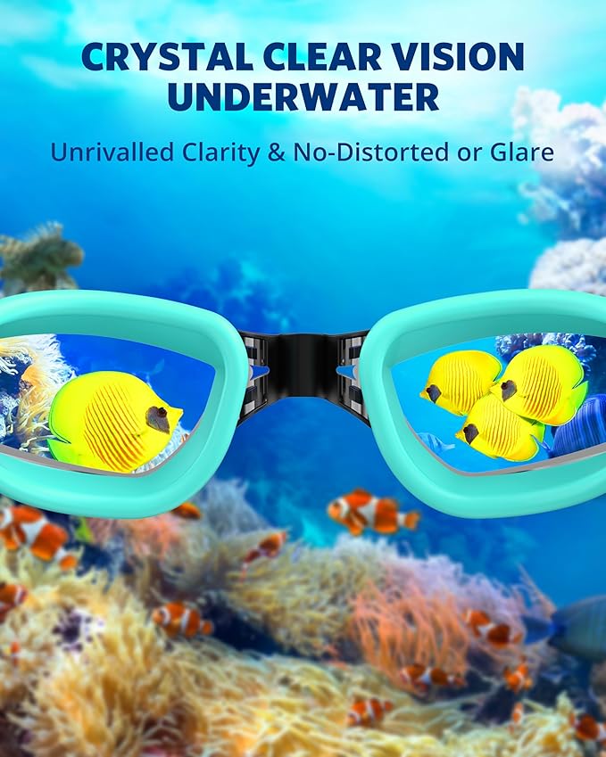 Aegend Swim Goggles, Swimming Goggles No Leaking Full Protection Adult Men Women Youth-StrideForce Fitness