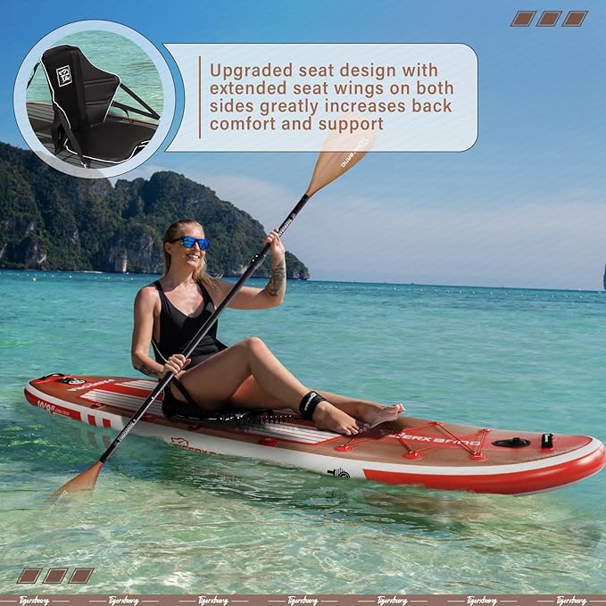 Paddle Board, 10.8' Stand Up Paddle Board with Premium Complete Inflatable SUP Accessories, Extra Wide Paddleboards for Adults & Kids-Pandora Collection-StrideForce Fitness