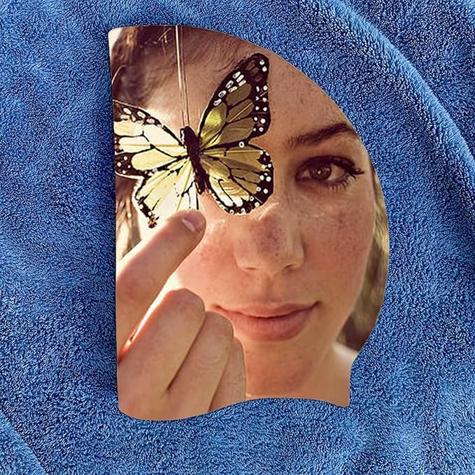 Custom Swim Cap with Photo Personalized Silicone Swim Cap for Men and Women Swimming Customized Swimmers Cap for Short and Medium Length Hair-StrideForce Fitness