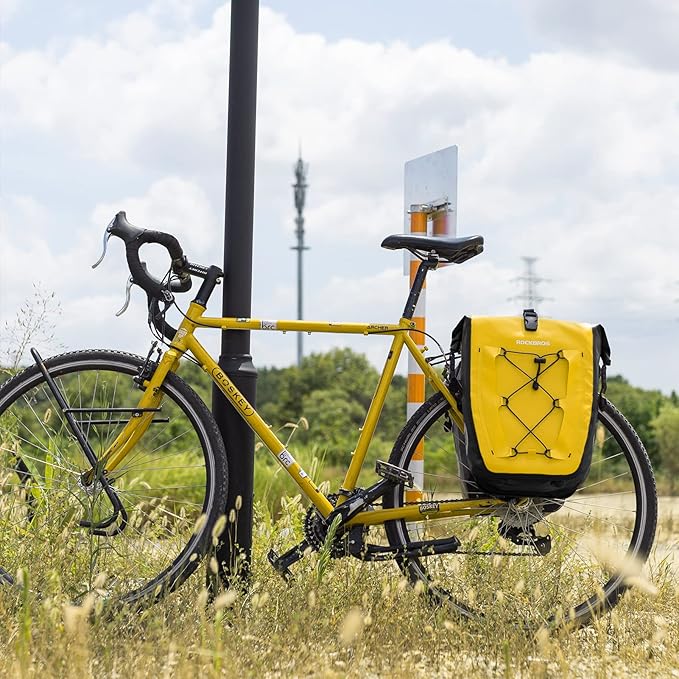 ROCKBROS Bike Panniers Waterproof Bike Rear Rack Bag Max 30L Large Capacity Bike Rear Panniers for Cycling Traveling Commuting-StrideForce Fitness