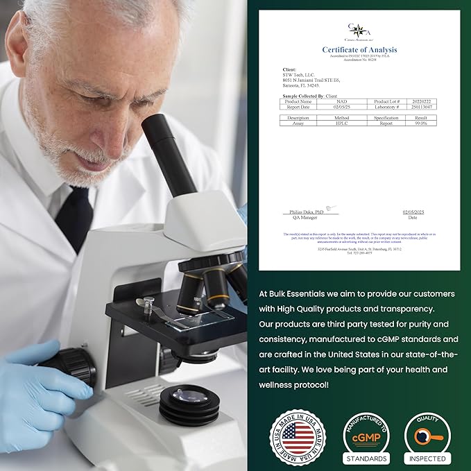 NAD+ Spray | 100 Sprays | Nicotinamide Adenine Dinucleotide | NAD+ | 100% Pure & USA Made | 5mg Per Spray to Support Wellbeing-StrideForce Fitness