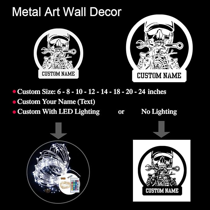 Personalized Metal Sign With LED Light, Train Room Decor, Railroad Wall Art, Custom Steam Train Home Decoration-StrideForce Fitness