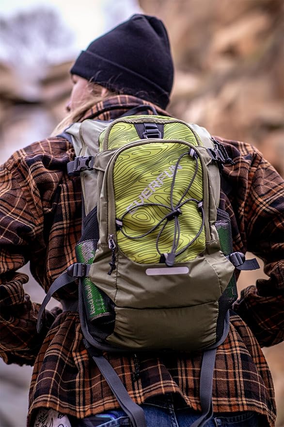 Everfun Hydration Backpack 18L with Water Bladder 2L/3L Hiking Water Backpack Women Men Hydration Pack Insulated Lightweight Day Hydropack with Storage for Hiking, Biking, Running, Festival-StrideForce Fitness