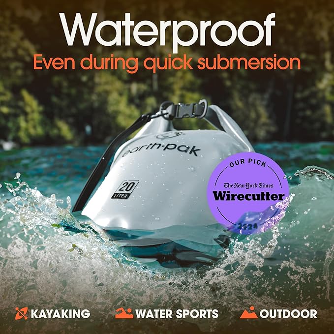 Earth Pak Waterproof Dry Bag - Roll Top Waterproof Backpack Sack Keeps Gear Dry for Kayak with Waterproof Phone Case-StrideForce Fitness