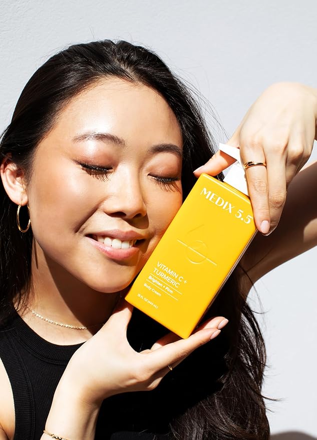 MEDIX 5.5 Vitamin C Cream Face Lotion & Body Lotion Moisturizer | Anti Aging Skin Care Firming & Brightening Cream Diminishes The Look Of Uneven Skin Tone, Age Spots, & Sun Damaged Dry Skin, 15 Fl Oz-StrideForce Fitness