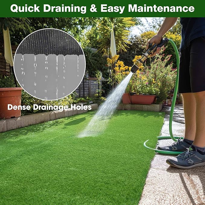 Yescom Sports Sled Strips Turf Gym Turf Flooring for Weight Sled Push Gym Equipment Outdoor Indoor Use 33'x3'(99 Sq.Ft) 1.38" H-StrideForce Fitness