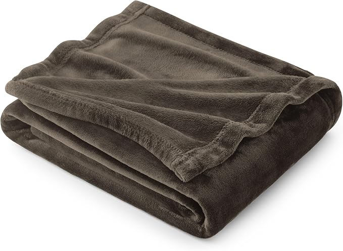 Bedsure Fleece Throw Blanket Brown - 300GSM Blankets for Couch, Sofa, Bed, Soft Lightweight Plush Cozy Throws for Toddlers, 50x60 inches-StrideForce Fitness