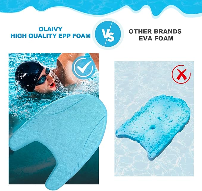 EPP Swimming Kickboard, Training Board, with Ultra-Lightweight and Great Buoyancy for Swimming Lessons, Lap Swimming, Water Aerobics-StrideForce Fitness