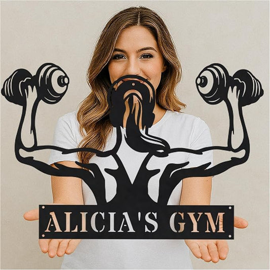 Personalized Powerlifting Metal Sign Art - Custom Sport Sign, Hobby Gift-StrideForce Fitness