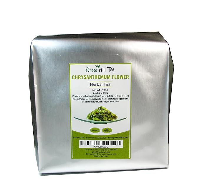 Greenhilltea traditional health herbs, Chrysanthemum flower dried herbal tea 16 OZ-StrideForce Fitness