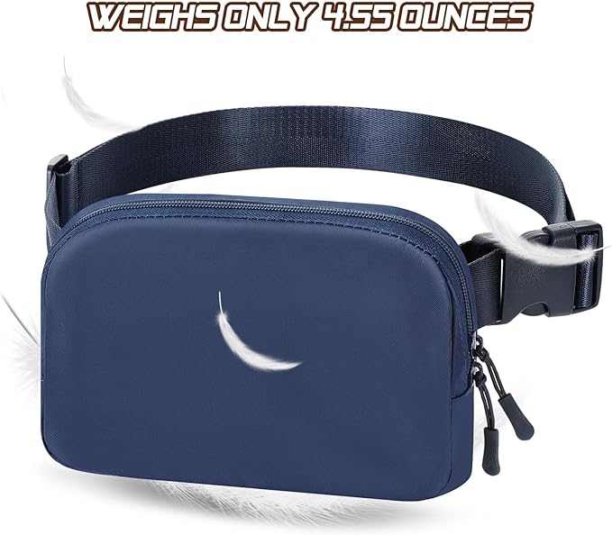 MoKo Fanny Packs for Women Men, Fashion Running Waist Packs, Crossbody Mini Bag Fanny Pack Belt Bag with Adjustable Strap for Running Outdoors Workout Travel Hiking Cycling-StrideForce Fitness