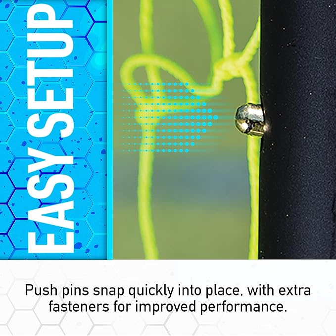 Franklin Sports Soccer Rebounder - Tournament Steel Rebounding Net - Perfect for Backyard Practice and Training - 12' x 6' & 6' x 4'-StrideForce Fitness