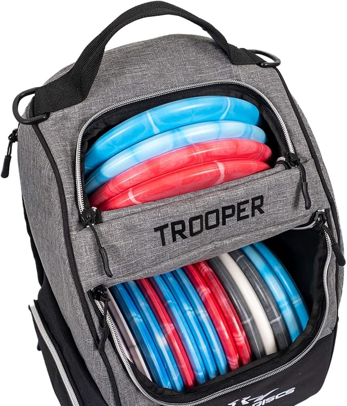 Dynamic Discs Trooper Disc Golf Bag | Large Frisbee Bags with 18+ Discs Capacity | Lightweight & Durable Backpack | Great Gifts or Disc Golf Accessories for Men | Ideal for Beginners & Pro Players-StrideForce Fitness