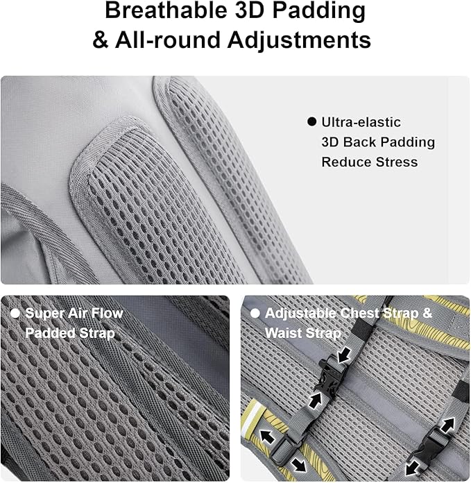 Everfun Hydration Backpack 18L with Water Bladder 2L/3L Hiking Water Backpack Women Men Hydration Pack Insulated Lightweight Day Hydropack with Storage for Hiking, Biking, Running, Festival-StrideForce Fitness