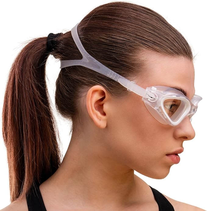 AqtivAqua Swimming Goggles, DX Wide View Swim Goggles for Adult Men Women, Anti Fog No Leaking-StrideForce Fitness