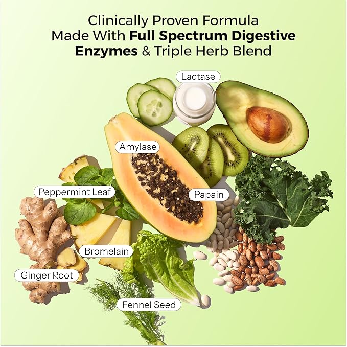 HUM Flatter Me Digestive Enzymes Bloating Supplement - Fast-Acting Bloat Relief for Digestive Health & Debloating Multi Enzyme | Bloat Pills, Anti Bloat Pills, Vegan 60 Servings-StrideForce Fitness