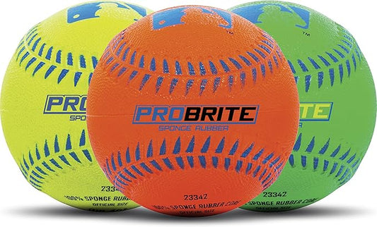 Franklin Sports - Pro Brite - Neon Rubber Teeball - MLB - Youth Tball - Baseball + Softball - Indoor & Outdoor Use-StrideForce Fitness