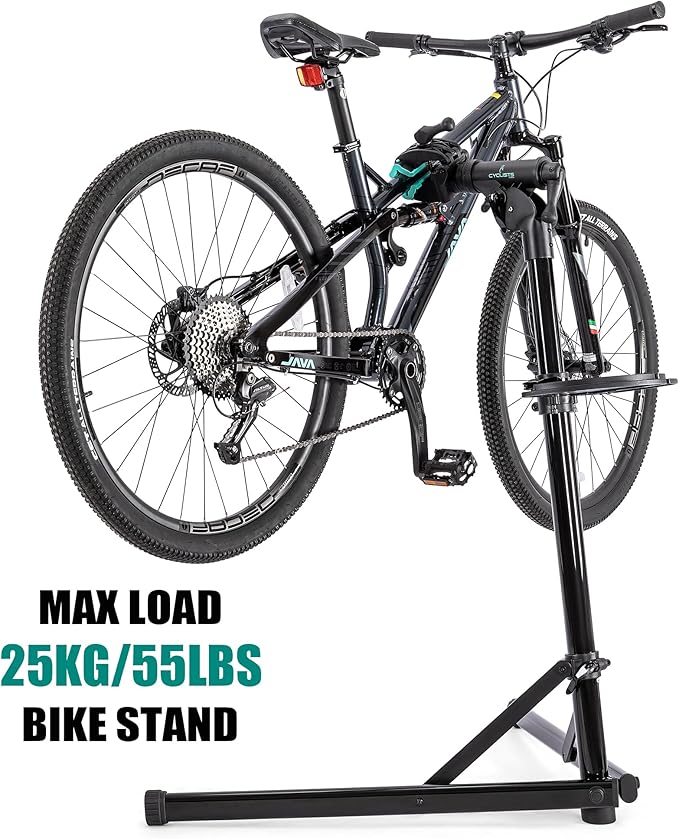 cyclists Bike Repair Stand Bike Stand for Workstand Maintenance - E Bike Repair Stand Bicycle Shop Home Mechanics for Mountain Bike and Road Bike (Max Load 55lbs)-StrideForce Fitness