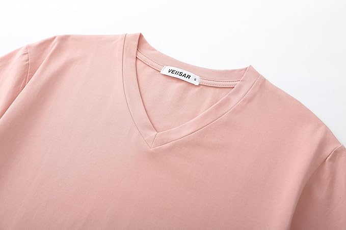 VEIISAR Premium V Neck T Shirts for Men - Modern Fitted Tees Vneck Undershirts-StrideForce Fitness