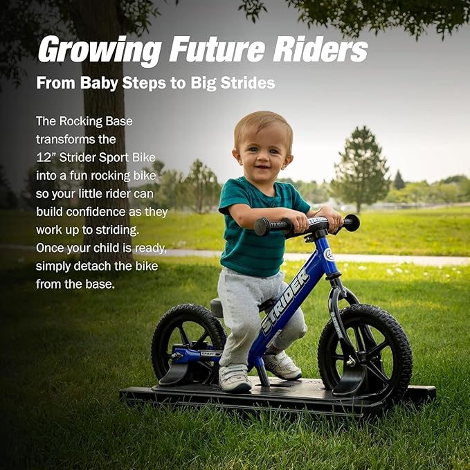 Strider 12” - Helps Teach Baby How to Ride a Balance Bicycle - for Kids 6 Months to 4 Years - Easy Assembly & Adjustments-StrideForce Fitness
