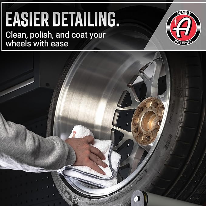 Adam's Polishes Rolling Wheel Detailing Stand - Wheel & Tire Car Detailing Roller for Cleaning, Ceramic Coating, Applying Tire Shine & Car Wheel Wash | Garage Accessory for Detailers-StrideForce Fitness