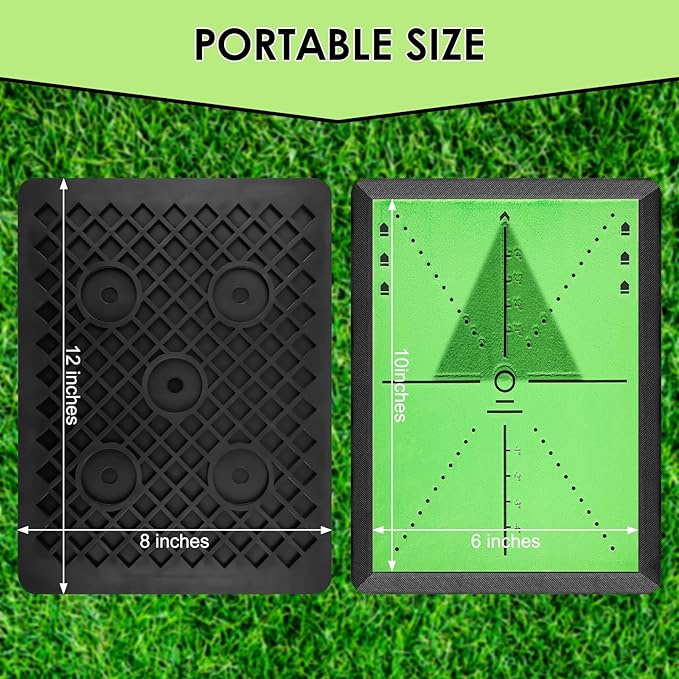 Golf Hitting Mat with Swing Path Tracer – Durable Golf Practice Mat for Indoor/Outdoor Use, Driving & Chipping Training – Golf Training Aid and Gift for Men & Women-StrideForce Fitness