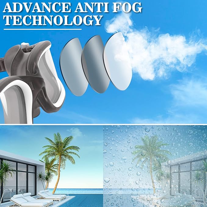 WIN.MAX Polarized Swimming Goggles Swim Pool Goggles Anti Fog Anti UV No Leakage Clear Vision for Men Women Adults Teenagers-StrideForce Fitness