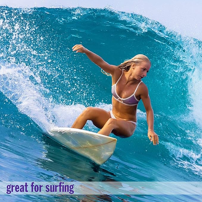 Mack's AquaBlock Swimming Earplugs, 3 Pair - Comfortable, Waterproof, Reusable Silicone Ear Plugs for Swimming, Snorkeling, Showering, Surfing and Bathing (Clear)-StrideForce Fitness