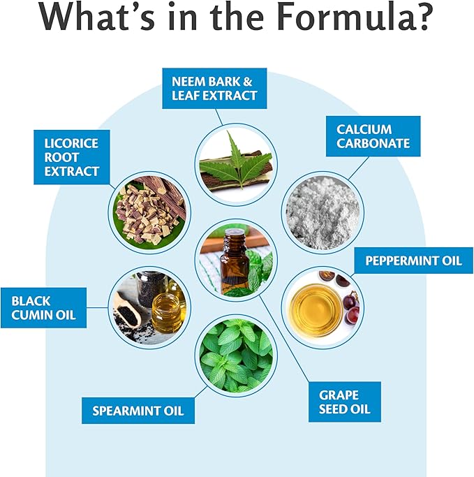 Fluoride-Free Neem Toothpaste with Mint for Adults & Kids with Sensitivity | Vegan, Gluten & SLS Free Herbal Formula for Sensitive Teeth, Healthy Gums and Fresh Breath, 4.23 oz (120 g) Pack of 2 by M3