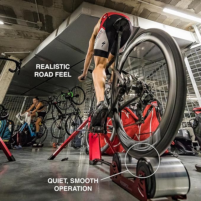 FEEDBACK SPORTS | Omnium Lightweight and Portable Bike Trainer | for 16” to 29” Wheels | Travel Bag Included-StrideForce Fitness