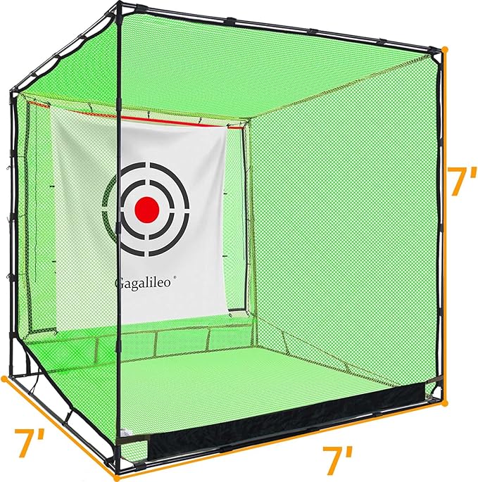 Golf Practice Hitting Nets for Backyard Driving Indoor Use Heavy Duty Practice Golf Driving Nets for Backyard Premium Portable Golf Impact Nets Cages with Frame-StrideForce Fitness