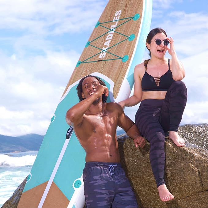 10’6’’ Portable Inflatable Stand Up Paddle Board (SUP) for Adults and Youth with Non-Slip Deck – Complete Accessories Kit, Perfect for Fishing, Yoga, Fitness & Family Fun-StrideForce Fitness