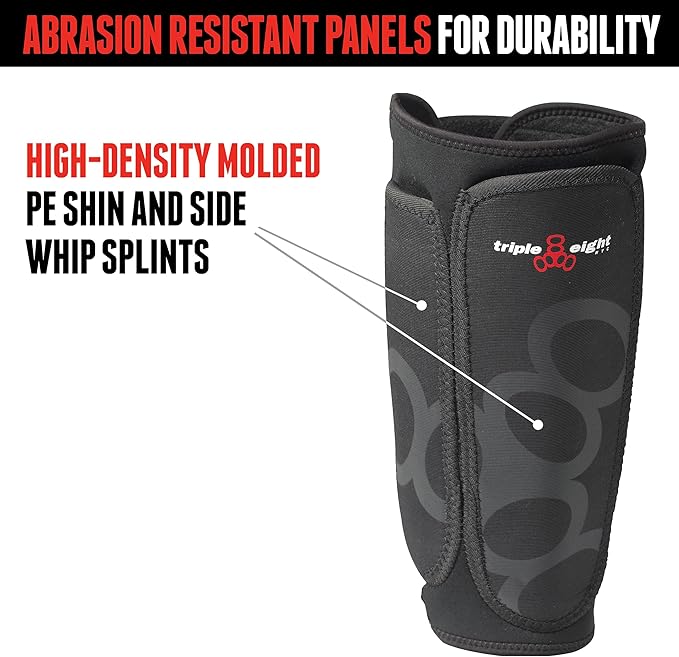 Triple Eight Exoskin Shin and Whip Guard Pads – Protective Shin Guards for BMX and Mountain Biking-StrideForce Fitness