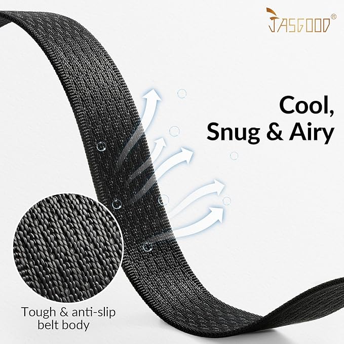 JASGOOD Nylon Canvas Breathable Military Tactical Men Waist Belt With Plastic Buckle-StrideForce Fitness