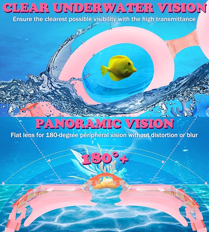 Aegend 2 Pack Kids Goggles, Swimming Goggles for Kids Age 4-16 Boys and Girls Youth, Anti-Fog Waterproof Anti-UV Pool Goggles-StrideForce Fitness