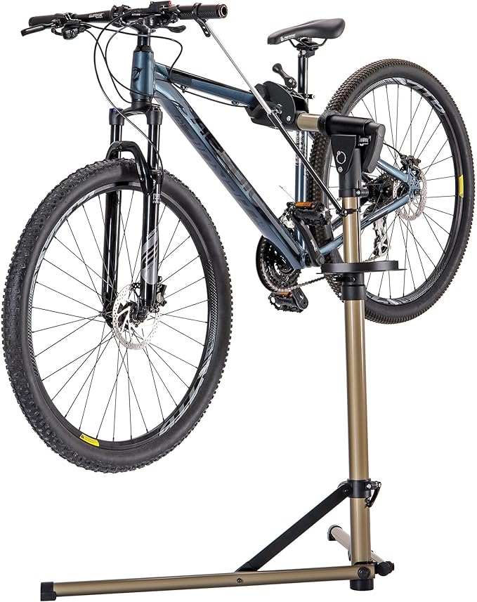 Bike Repair Stand (Max 80lbs) - Bike Stand Rack for Workstand Maintenance - E Bike Repair Stand Bicycle Shop Home Mechanics for Mountain Bike and Road Bike-StrideForce Fitness