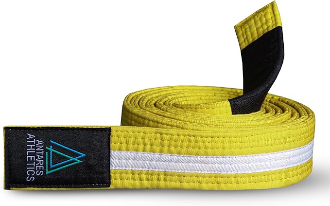 Brazilian Jiu Jitsu Belts Preshurunk Martial Arts Youth BJJ Belts for Girls & Boys with BJJ Ranking Stripes-StrideForce Fitness