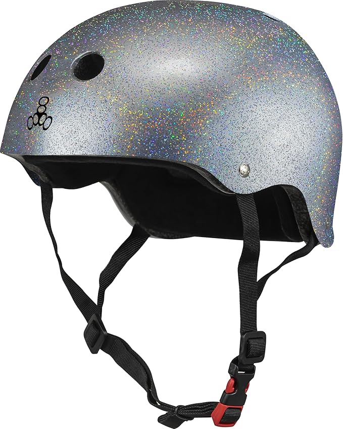 Triple Eight Certified Sweatsaver Helmet for Skateboarding, BMX, Roller Derby, Roller Skating, Inline Skating, Scooter and Bike-StrideForce Fitness
