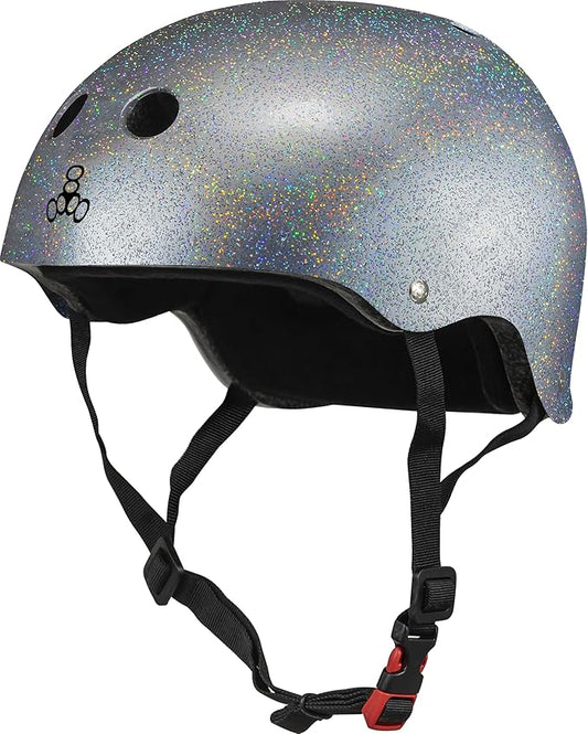 Triple Eight Certified Sweatsaver Helmet for Skateboarding, BMX, Roller Derby, Roller Skating, Inline Skating, Scooter and Bike-StrideForce Fitness