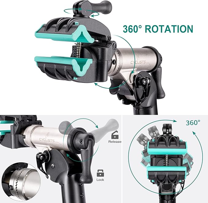 cyclists Bike Repair Stand(Max Load 110lbs)- Bike Stand for Workstand Maintenance - E Bike Repair Stand Bicycle Shop Home Mechanics for Mountain Bike and Road Bike-StrideForce Fitness