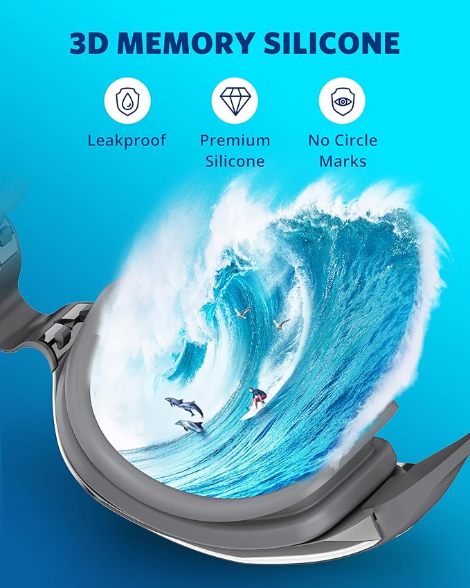 Aegend Swim Goggles, Swimming Goggles No Leaking Full Protection Adult Men Women Youth-StrideForce Fitness