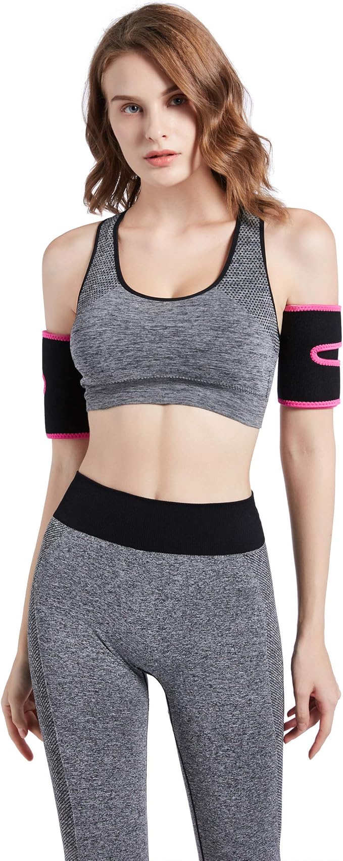 Bakerdani Hot Sweat Neoprene Compression Arm Sauna Sleeves Slimmer Bands Wraps Arm Trimmers for Men & Women (a Pair)-StrideForce Fitness