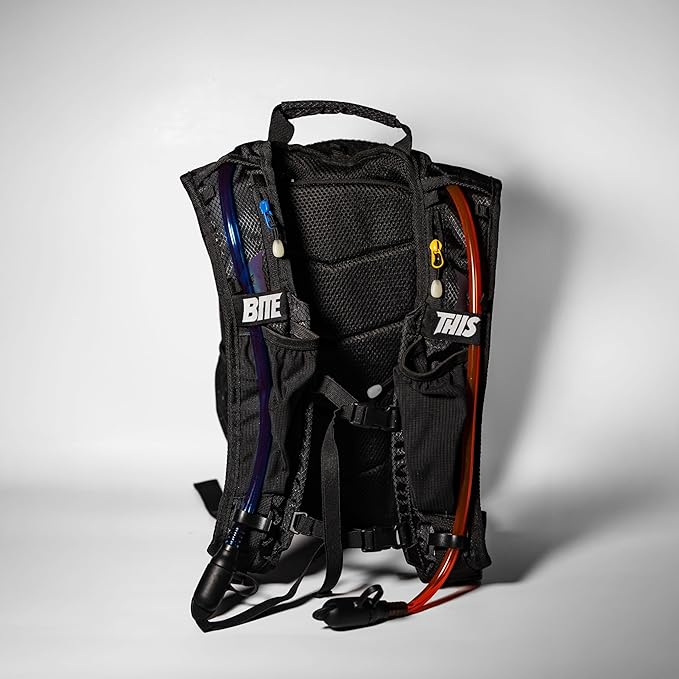 RAVERUNNER® Dino Festival Water Backpack - Dual Chamber Hydration - 3L Insulated Water Backpack for Raves, Festivals, Hiking, Running - Festival Hydration Pack for Hydration Backpack Rave-StrideForce Fitness