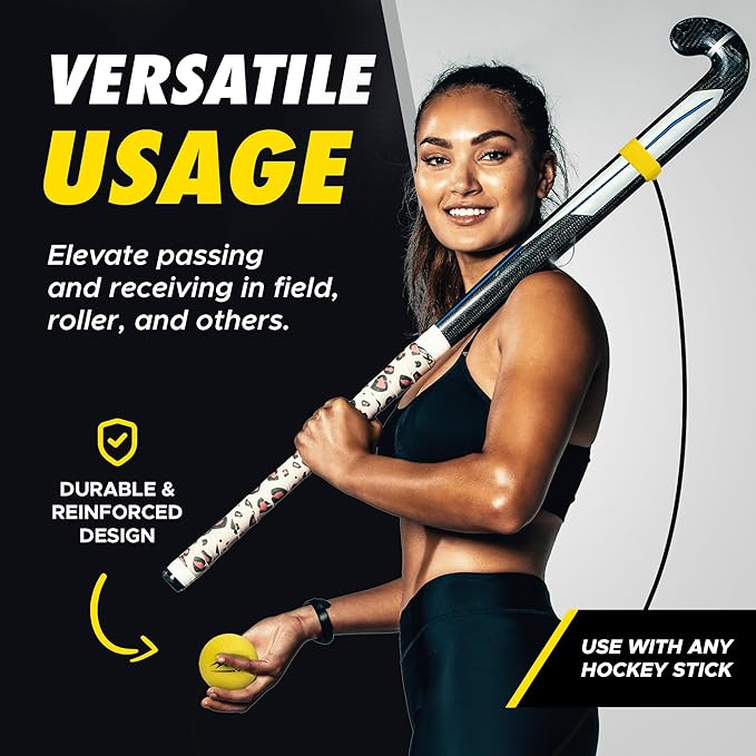 LLC - Hockey Trainer, Professional Field Hockey Ball for Solo Hockey Training, Off-Field Speed Training System, Hockey Stick Handling Balls, Portable with Sturdy Bungee Line, 1 Count-StrideForce Fitness