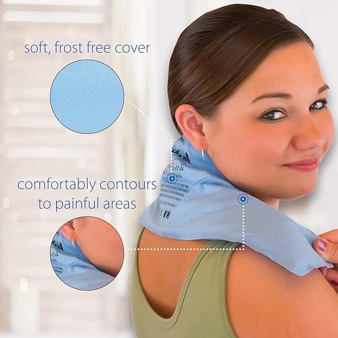 Core Products Soft Comfort CorPak – Reusable Hot & Cold Therapy Pack, Ice Pack for Injuries, No-Frost Compress for Muscle, Back & Joint Pain Relief – 6" x 20", Made in USA-StrideForce Fitness