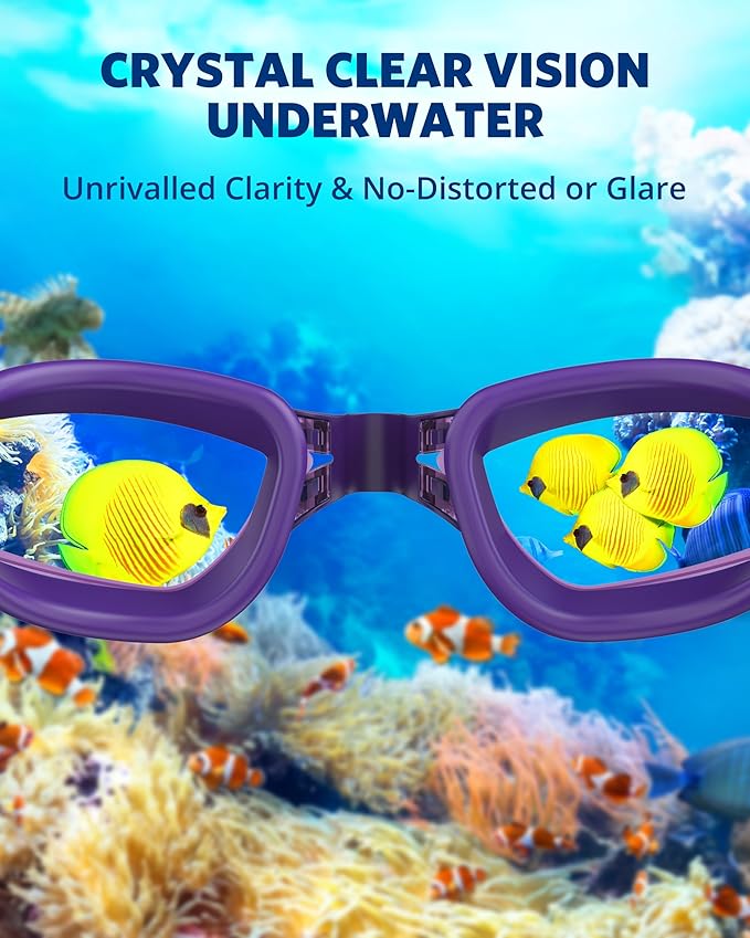 Aegend Swim Goggles, Swimming Goggles No Leaking Full Protection Adult Men Women Youth-StrideForce Fitness